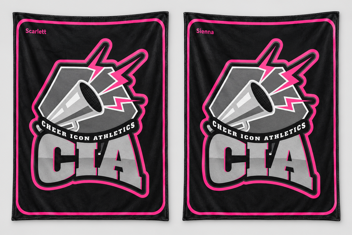 Personalized Cheer Icon Athletics (CIA) Blanket