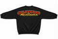 Giant print crewneck sweater