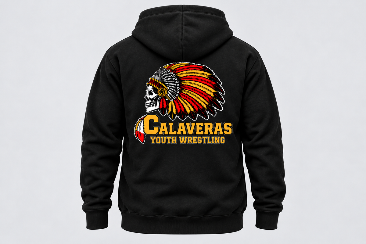Calaveras Youth Wrestling Zip-Up Hoodie
