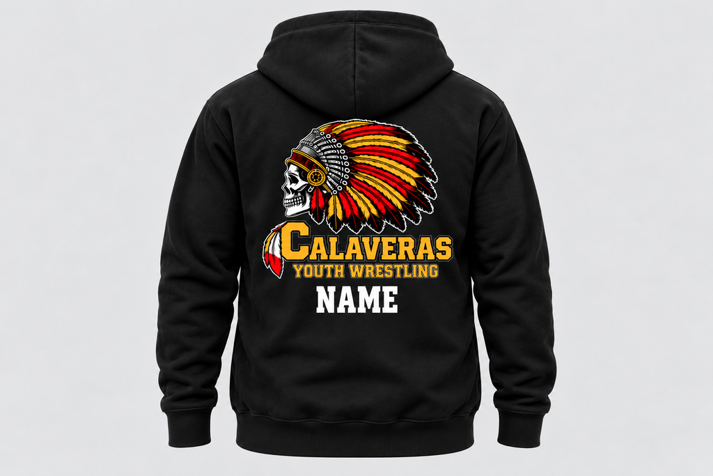 Calaveras Youth Wrestling Zip-Up Hoodie